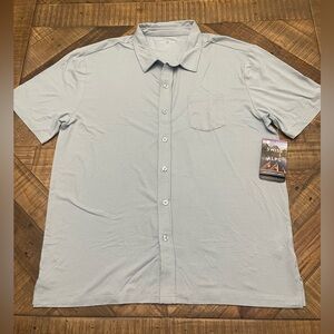 Swiss Alps light blue button up shirt Size XL